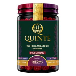 CBD 25mg+ CBN 25mg+ Melatonin 5mg Pomegranate Sleep Gummies