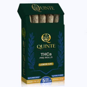 Lemon Gas Flavor THCa Pre Rolls - Pack of 5